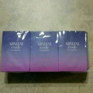 Armani code CASHMERE -12 samples- .04 fl oz ea